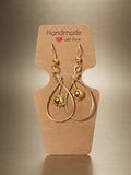 Handmade Earring made with copper,aluminum and 14k gold.