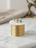 Turquoise Wire-Wrapped Ring