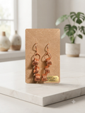 Copper Coil Statement Earrings