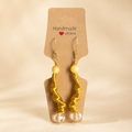 Golden Wave Statement Earrings