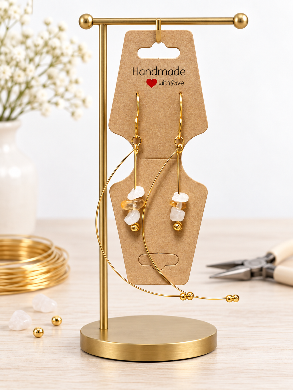 Ivory Cascade Earrings