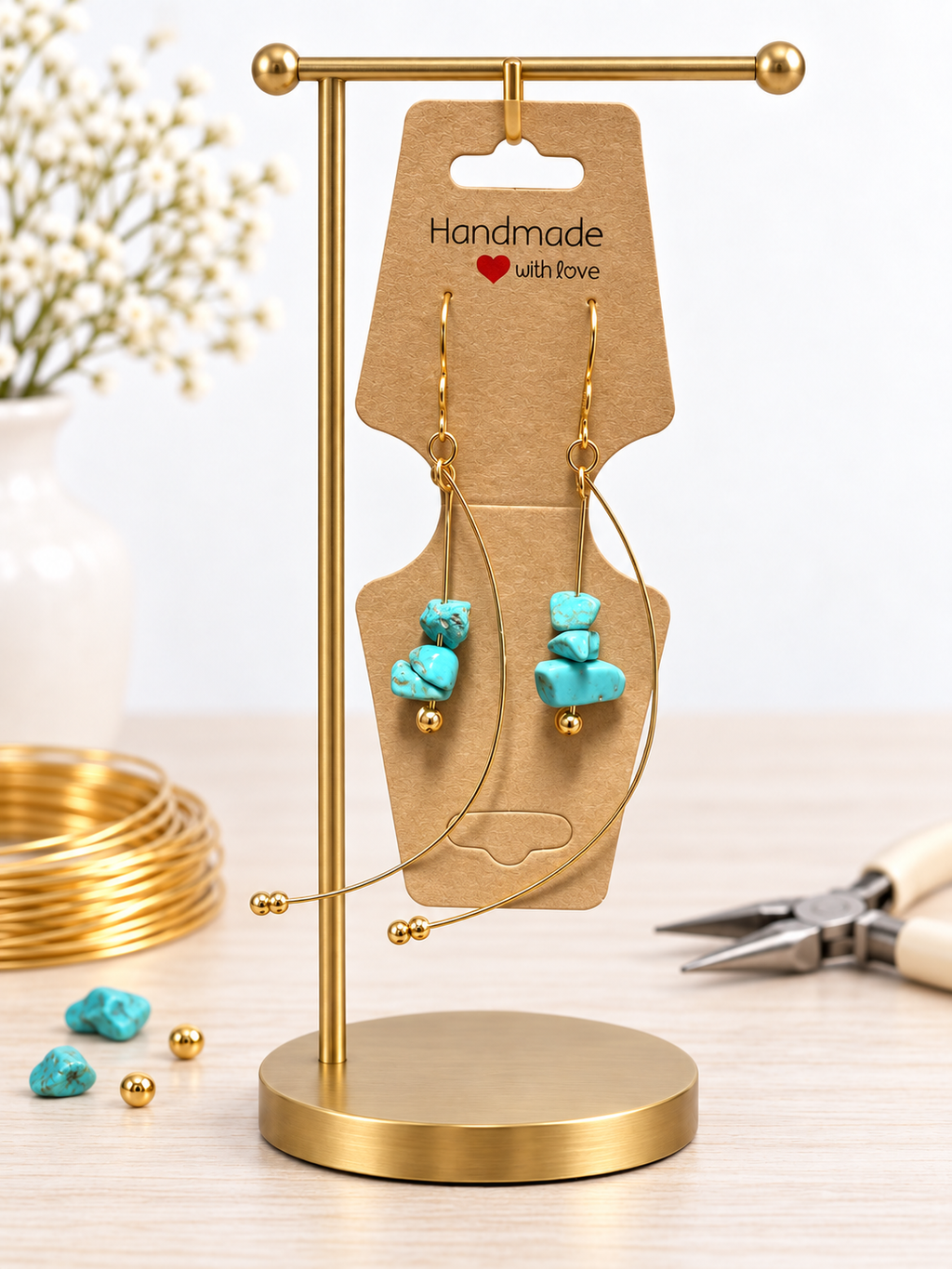 Turquoise Orbit Earrings