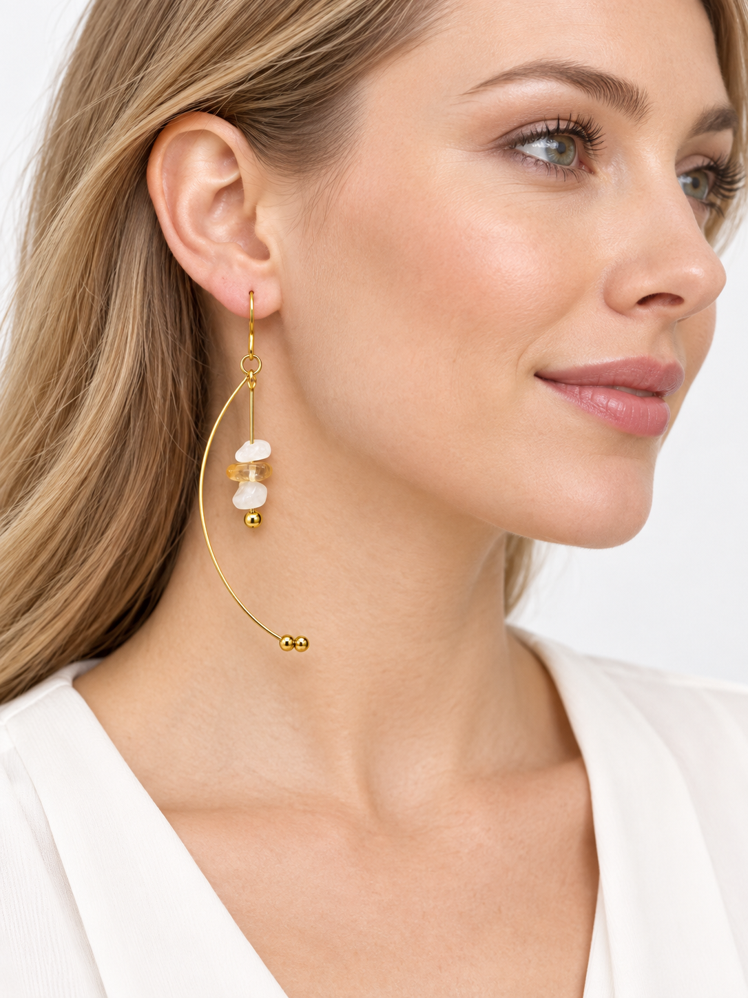 Ivory Cascade Earrings